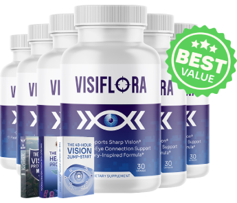 VisiFlora 6 Bottles package as shown on the official product page